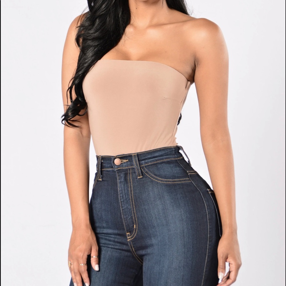 FASHIONNOVA tube top bodysuit